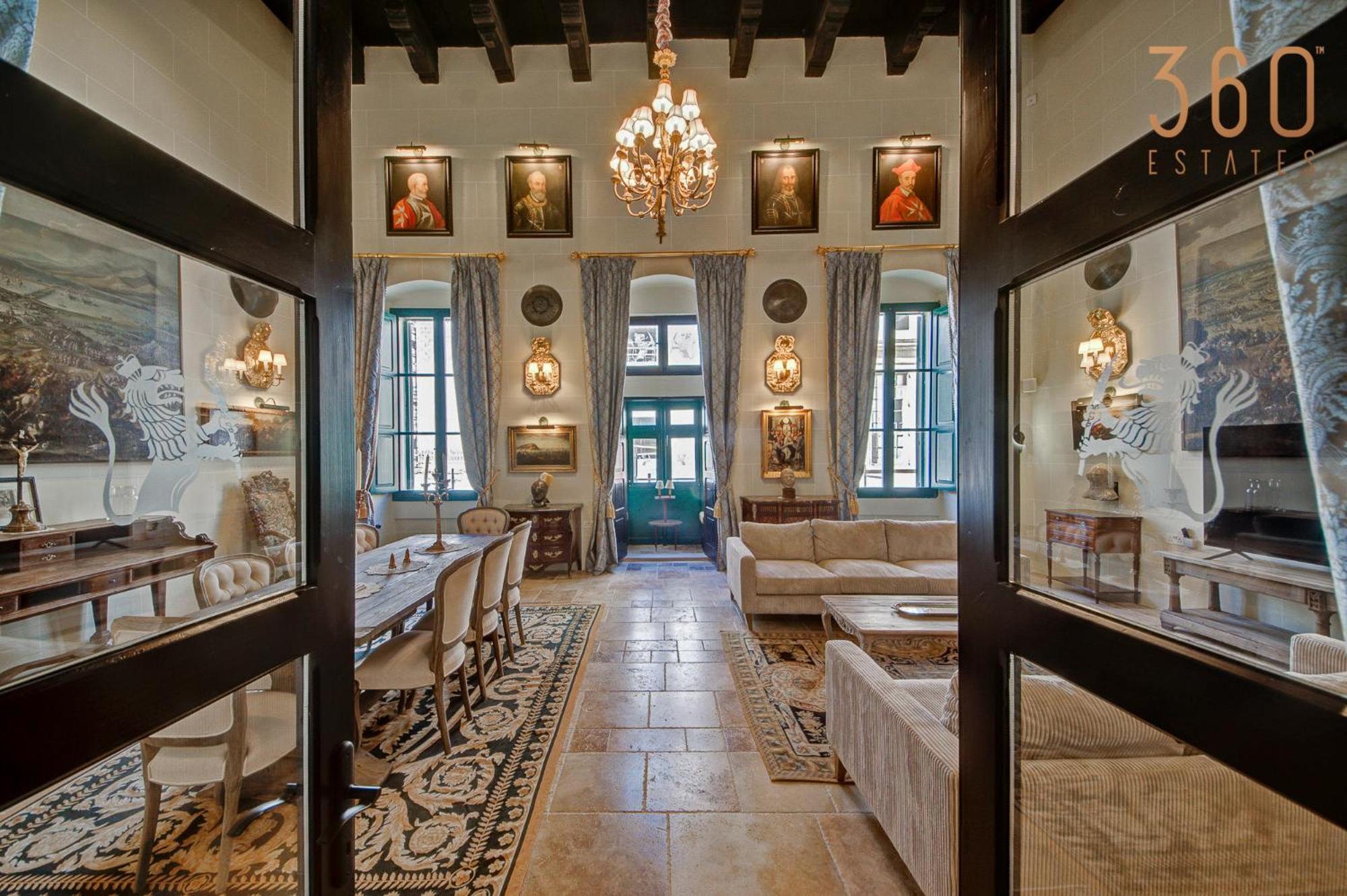 A Luxurious Palazzo In Valetta With Private Pool By 360 Estates